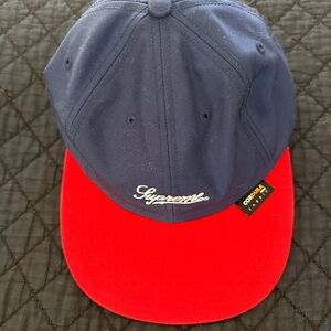 Supreme Blue and Red Logo Cap